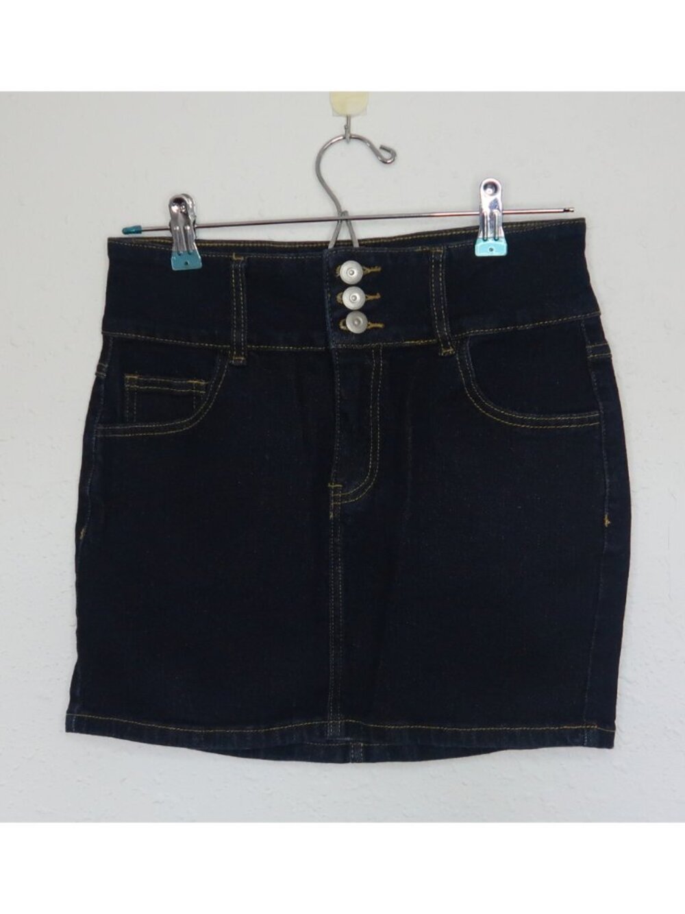 Urban Revivo Dark Wash Denim Mini Skirt